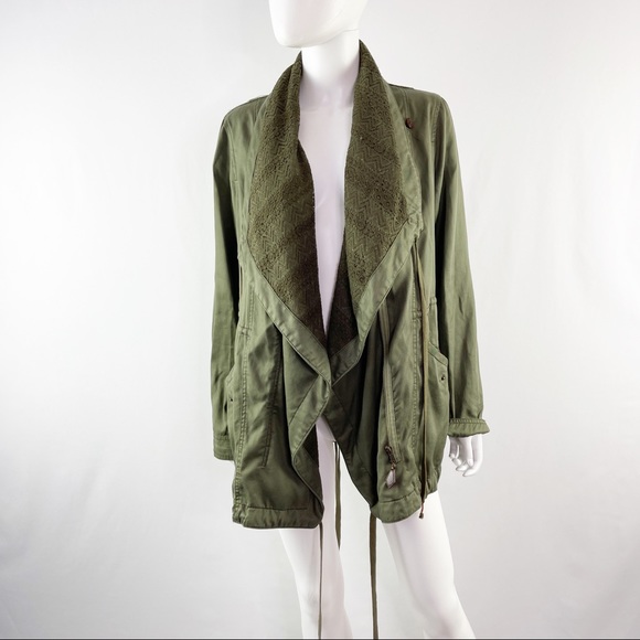 Anthropologie Jackets & Blazers - Hei Hei Anthropologie Size S Army Green Cargo Zip Up Jacket